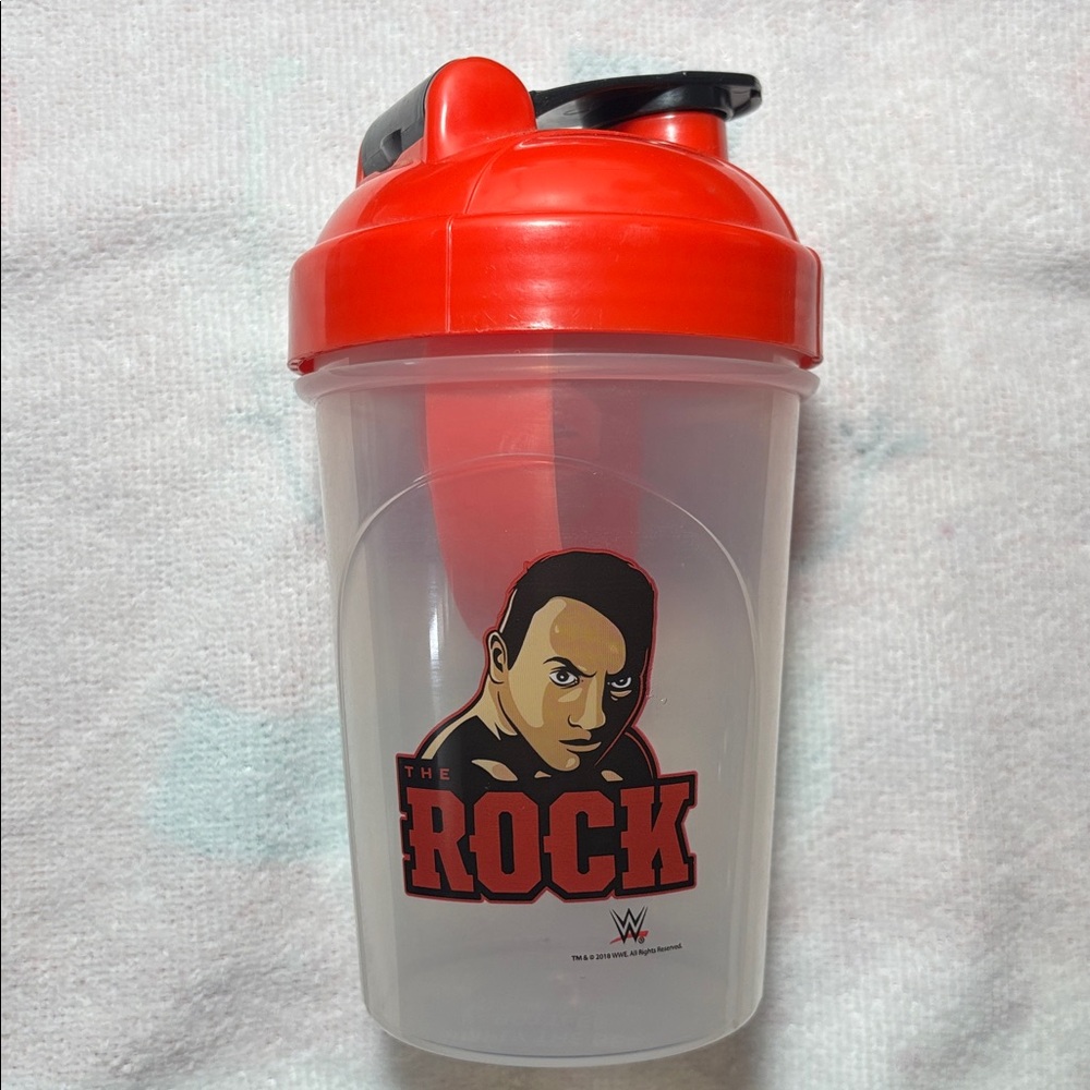 WWE The Rock Wicked Plastic Shaker Bottle G Fuel 16oz